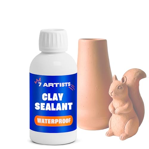 7 Artists - 7 Artists Scellant Argile 250 ml – Impermeabilisant Transparent pour Argile Autodurcissante et Poterie Sans Cuisson | Vernis pour Poterie Autodurcissante
