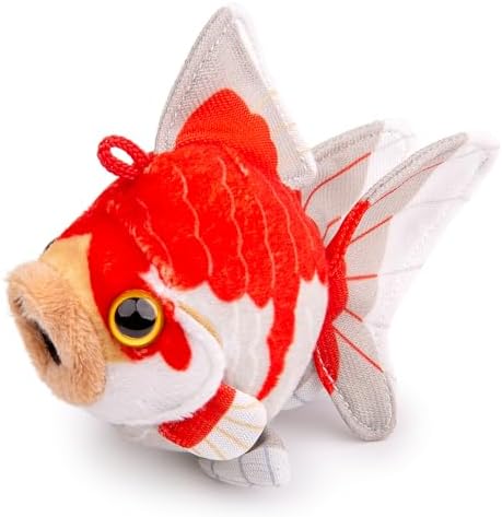 FRANKIEZHOU Goldfish Stuffed Animal- Red and Gray 4In,Fish Plush Toy Soft Toy,Girl Toys,Gifts for Kids, Home Decor image 4