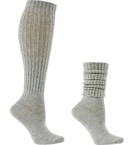 Image of Galsang Women's Slouch Socks, Long Scrunch Knit Casual Socks for Girls, B206