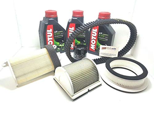  KIT TAGLIANDO COMPLETO OLIO 5100 10W40 FILTRO OLIO 3 FILTRI ARIA CINGHIA MITSUBOSHI XP TMAX T-MAX 500 2001 2002 2003 2004 2005 2006 2007