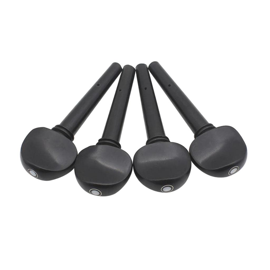 4 Pièces ébène 3/4 4/4 Taille Têtes de Machine pour Violoncelle Chevilles de Remplacement pour Violoncelle