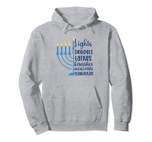 Feliz Hanukkah 2023, Happy Janukah, Hanukkah Menorah Sudadera con Capucha