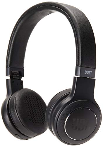 JBL Duet Bluetooth Wireless On-Ear Headphones - Black (Renewed)