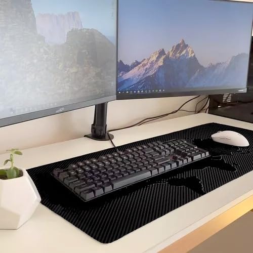 Image of CHATTERJEE Electro HUB Gaming Mouse Pad with Non-Slip Rubber Base | Large Desk Pad for Office and Gaming | Durable Stitched Edges | Smooth Surface for Precision Control (Black)
