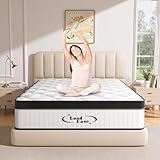 LoadEase Mattress Queen Size, 12 Inch Queen Hybrid Mattress in a Box, Medium Firm Memory Foam & Individually Wrapped Pocket Springs for Pain Relief, Motion Isolation, Edge Support, 80x60x12