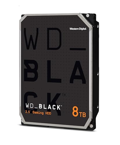 Image of Western Digital BLACK 8TB Gaming Internal Hard Drive HDD - 7200 RPM, SATA 6 Gb /s, 128 MB Cache, 3.5 inch - Western Digital8002FZWX