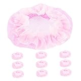 Homoyoyo 10 Stück Teiliges Haarnetz für Damen Pinkes Einfach zu Installierendes Haarnetz für Dutt und Ballettfrisuren für Stilvolle Hochsteckfrisuren Praktisch für Schnelles Styling