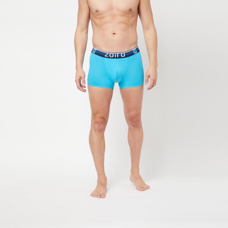 Image of Zoiro Men's Soft Cotton Blend Solid Trend Trunk (Pack of 2) |Colours May Vary