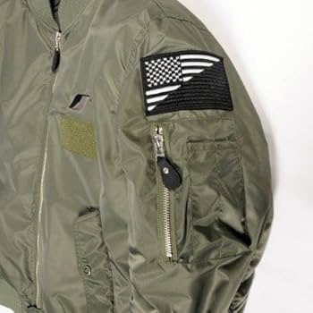 Flagship ブラック MA-1 ジャケット ベンタスMA-1 タイプB フラッグシップ オートバイ専用