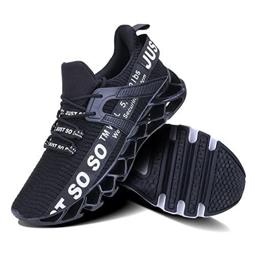 Image of JSLEAP Mens Running Shoes Non Slip Athletic Walking Blade Type Sneakers