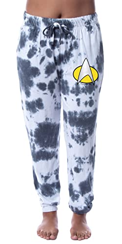 Star Trek - Pantalones de pijama clásicos para mujer, símbolo de la Flota Estelar, Multicolor, M