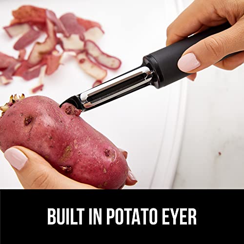 Gorilla Grip 840029661017 Sharp Stainless Steel Swivel Vegetable Peeler, Comfortable Handle, Dishwasher Safe thumb #6