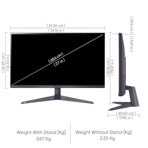 Image of LG 27GS50F 68.6cm (27 Inch) Ultragear FHD (1920x1080) Gaming Monitor, 180Hz, 1ms MBR, AMD FreeSync, Anti-Glare, DP, HDMI X 2, HDR10, FPS Counter, 3-Side Virtually Borderless, Tilt Adjustment (Black)