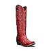 XEYANFYS Cowboy Boots for Women, Knee High Western Cowgirl Boots Pointed Toe Chunky Heel Pull on Zipper Fashion Vintage Embroidered Country Shoes