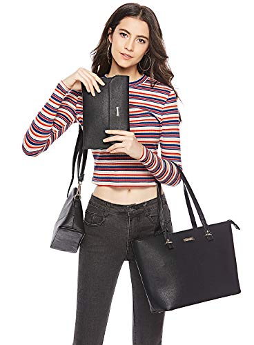 Image of Women Fashion Synthetic Leather Handbags Tote Bag Shoulder Bag Top Handle Satchel Purse Set