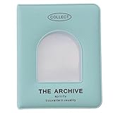 Kartensammler Für 40 Karten Mit Vitrinen Abdeckungen 7 6 Cm Fotokartenhalter Album Foto Organizer Buch Tragbarer Ordner