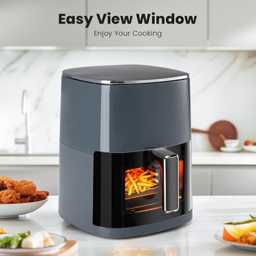KMFurnila 6QT Square Air Fryer with Window — view 3
