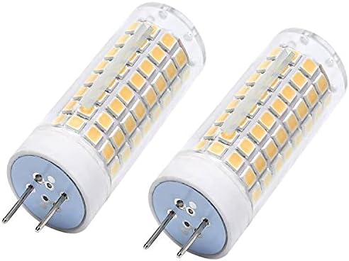 YDJoo GY8.6/G8 LED Bulb 10W Ceramic LED Light Bulbs Dimmable Corn Bulbs 80W Halogen Equivalent Warm White 3000K GY8.6/G8 Bi-pin Base AC120V for Under Cabinet Counter Ceiling Fan Light, 2 Pack