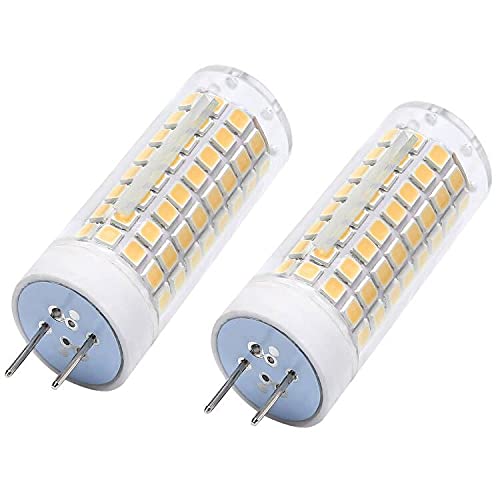 Ydjoo Gy8.6/G8 Led Bulb 10W Ceramic Led Light Bulbs Dimmable Corn Bulbs 80W Halogen Equivalent Warm White 3000K Gy8.6/G8 Bi-Pin Base Ac120V For Under Cabinet Counter Ceiling Fan Light, 2 Pack #TOP2