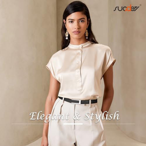 SUOSDEY Women Skinny Leather Belts for Dress Jeans Belt for Women with Gold Buckle3