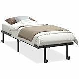Klappbares Bettgestell ohne Matratze 75x190 cm - Stahlrahmen für kleine Räume & Gastzimmer - Stabil & platzsparend - Einfache Montage