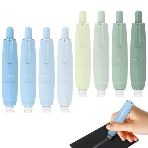 8 Pcs Double Sided Tape Pen Adhesive Press Glue Tape Pen Crafting Glue Stick Pens Correction Tapes Type Double Sided Pens for School Home Office Crafting Projects