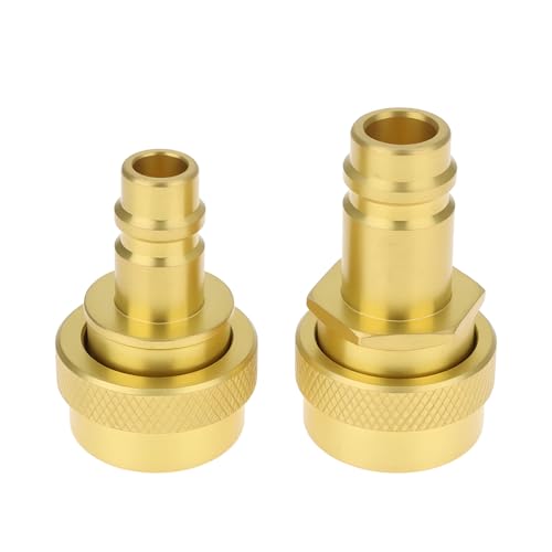 eMagTech Adaptateur R1234yf vers R134a Connexion Côté Haut Et Côté Bas Réglable pour Réfrigérant AC