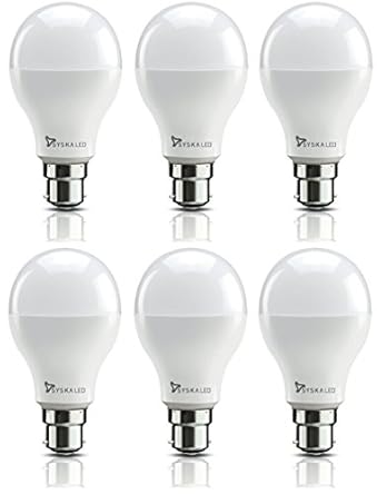 SYSKA 5W B22 Led Bulb (Cool Day Light) - Pack of 6(B22D)