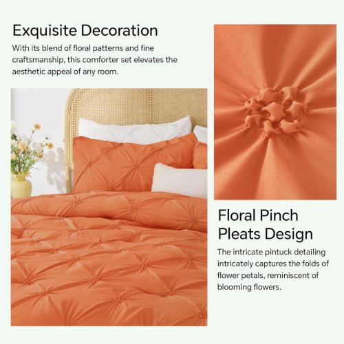 Image of BEDELITE Queen Comforter Set Pumpkin,Lightweight & Soft Comforter