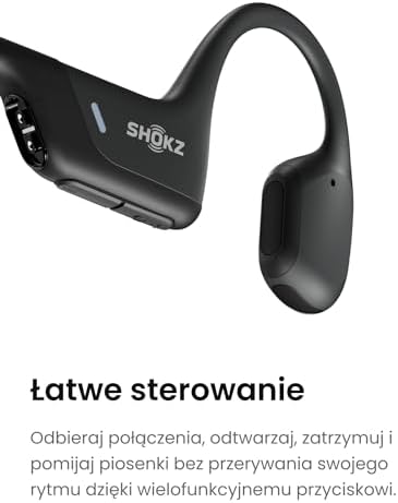 Shokz OpenRun Pro Otwarte Ucho Bezprzewodowe Bluetooth słuchawki Przewodnictwo Kostne Sportowe Słuchawki Black
