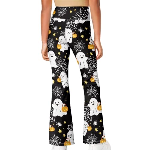 Image of Girls Flare Leggings 5-14T Cute Bell Bottoms for Girl Yoga Pants for Gym