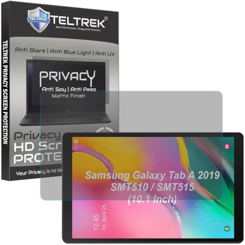 Image of Privacy Matte Anti Peep Screen Guard Compatible With Samsung Galaxy Tab A 2019 (10.1 Inch Tablet SMT510 /SMT515) Anti Spy Screenguard Not a Tempered Glass Screen Protector