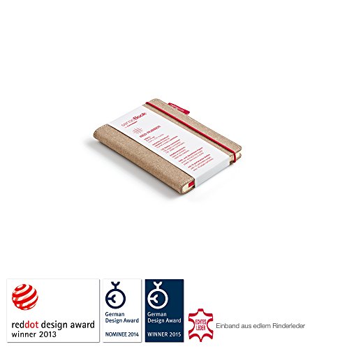 Carnet de notes petit format transotype senseBook Red Rubber à petits carreaux