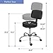 Nova Microdermabrasion Rolling Stool with Wheels Swivel Salon Stool Adjustable Drafting Tattoo Office Chair for Massage Bar Kitchen Spa Shop with Thick Cushion