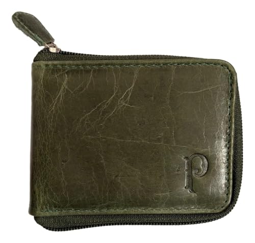 Carteira Palmeiras Verde Em Couro Zíper Oficial - Arena Couros