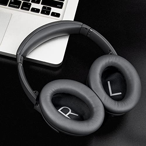 Image of SOULWIT Earpads Replacement for Bose QuietComfort 45 (QC45) /QuietComfort SE (QC SE) /New Quiet Comfort Wireless Over-Ear Headphones, Ear Pads Cushions with Softer Protein Leather - Eclipse Grey