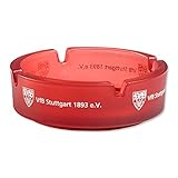  VfB Stuttgart Aschenbecher rot rund 10cm Durchmesser Fanartikel