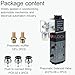 VIILOCK Pneumatic Solenoid Valve, 5 Way 2 Position 1/4”NPT Single Coil Pilot-Operated Electric Air Control Valve 4V210-08 (AC110V)