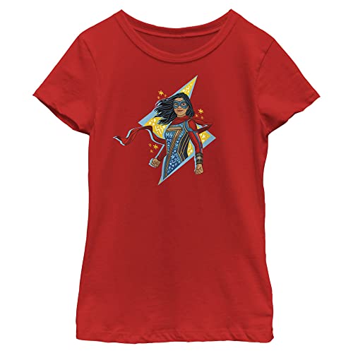 Marvel Ms Lightning Doodle Girls Short Sleeve Tee Shirt