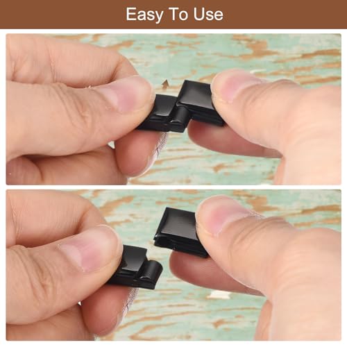 Fermoirs plats en cuir 12x6mm acier inoxydable noir pour bijoux DIY x6