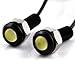 2x Custom Black Anodized Aluminum 6500K Xenon White 4.5W SMD LED Eagle Eye Lamps Back Up Backup Reverse Parking Light For Car Van SUV Coupe Sedan