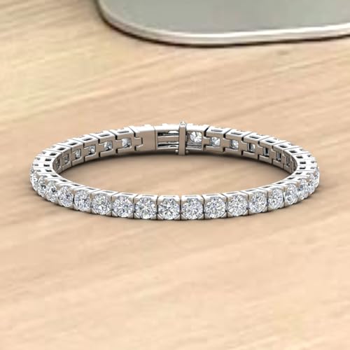 8 to 12 Carat Diamond Tennis Bracelet in 14K Gold (7 Inch) - IGI Certified4
