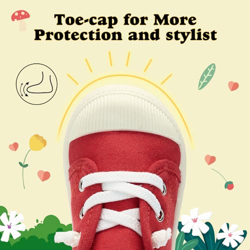 Toddler Canvas Shoes for Boys Girls Slip On Little Kids Sneakers with Soft Sole Breathable Unisex Child Fashion Causal Running Shoes4