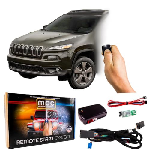 MPC Remote Start Kit Compatible with Jeep Cherokee 2015-2018 || Gas || TIP Key || Plug-n-Play || Uses Factory Tip Key || Premier USA Tech Support