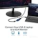 StarTech.com USB 3.0 to VGA Adapter, USB to VGA Monitor Converter for Windows, Slim, TAA (no support for macOS/ChromeOS/Linux)