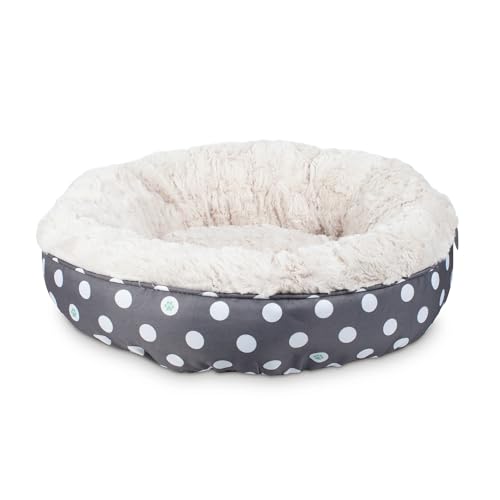 Fringe Studio Dot Paw Charcoal Small Circle Pet Bed 18