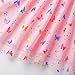 Girls Butterfly Dress Flutter Sleeve Summer Outfit Kids Birthday Party Clothes Toddler Pink Tulle Fairy Tutu Dresses 3-4 Years
