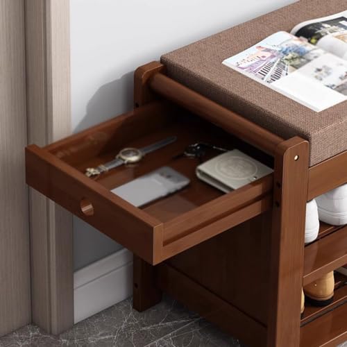 Banc à langer de porte haut de gamme en bois noble