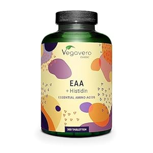 Vegavero 9 Essential Amino Acids Tablets (EAA) | 100% Natural from Fermentation | 300 Tablets – 1000mg | NO Additives, Lab-Tested | Essential Amino Acids Vegan