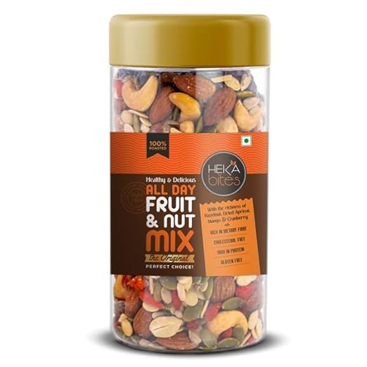 All Day Fruit & Nut Mix 200g| Roasted Cashews, Almonds, Hazelnuts, Dried Mangoes, Apricots, Pumpkin Seeds| Healthy Snack for All